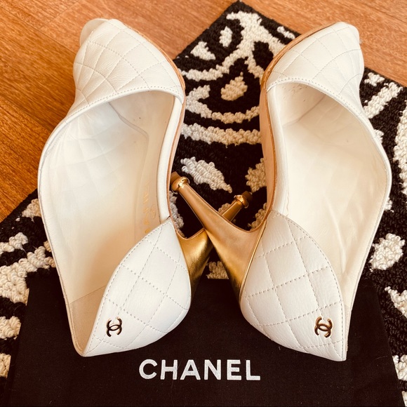 CHANEL Open Toe D'Orsay Booties Heel - Picture 4 of 9